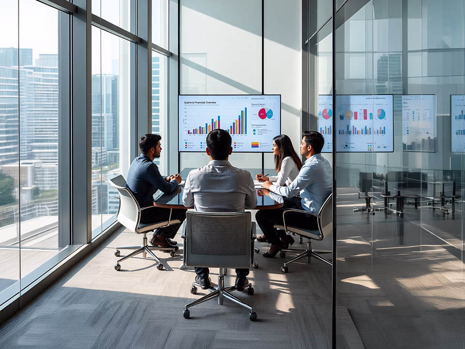Elintis team collaborating in a meeting